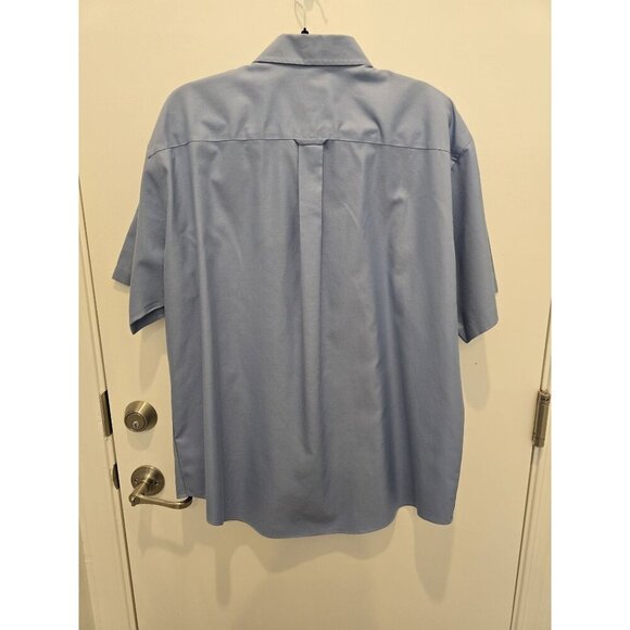 Cabela's Outfitter Men's Blue Short Sleeve Button Up Shirt Size Large - Picture 2 of 5